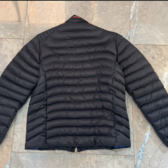 Prada Black Puffer Jacket with Blue Lining - Picture 9 of 10